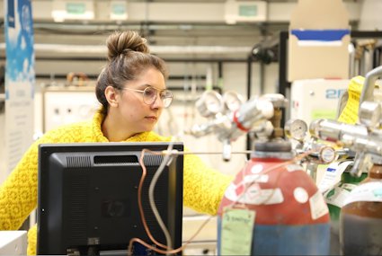 a person working in a factory